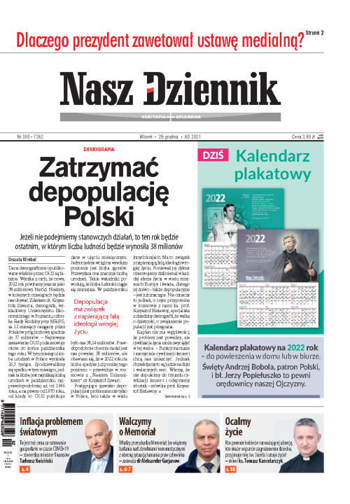 Nasz Dziennik z dnia 28.12.2021 wydanie PDF