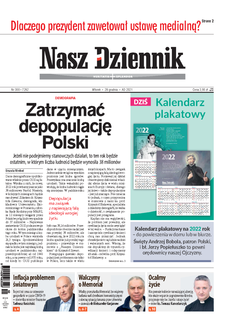 Nasz Dziennik z dnia 28.12.2021 wydanie PDF