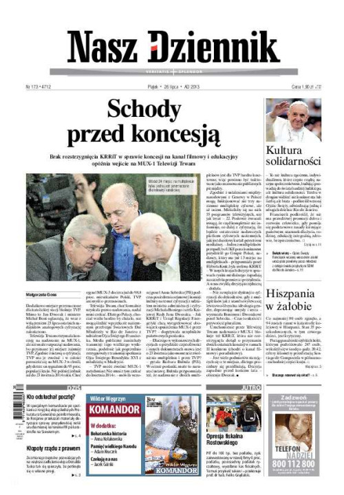 Nasz Dziennik z dnia 26.07.2013 wydanie PDF