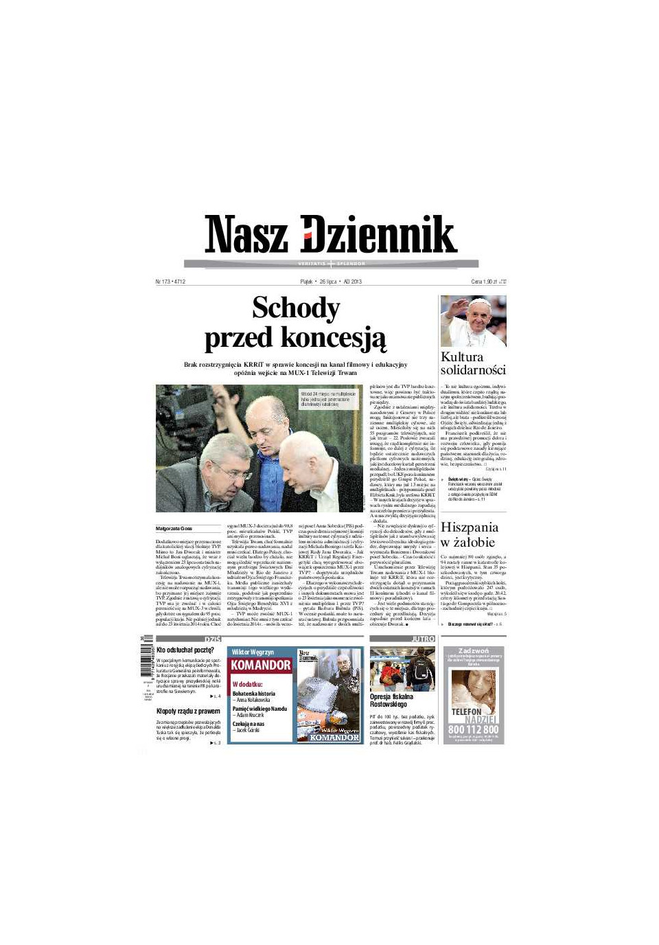 Nasz Dziennik z dnia 26.07.2013 wydanie PDF