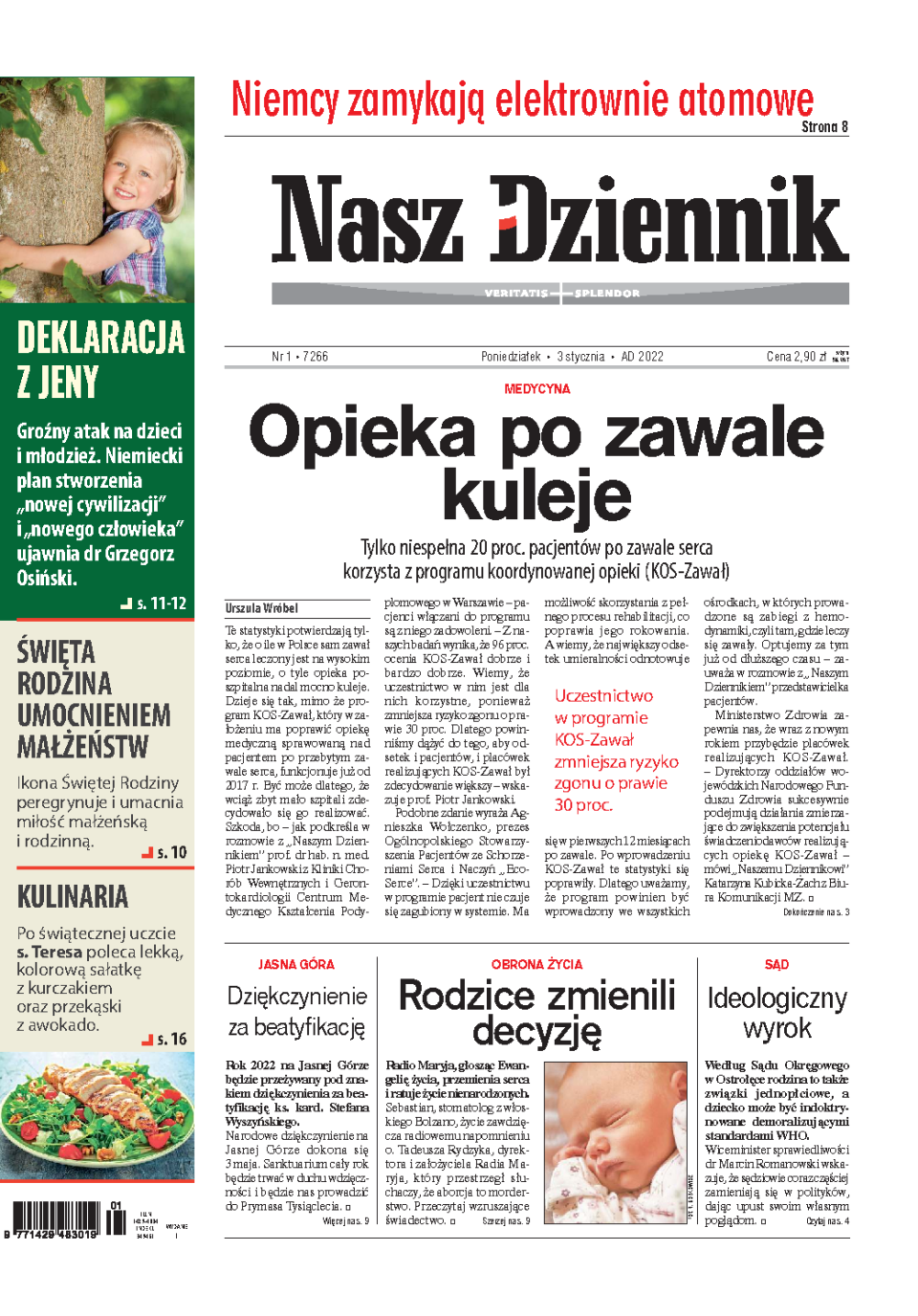 Nasz Dziennik z dnia 03.01.2022 wydanie PDF