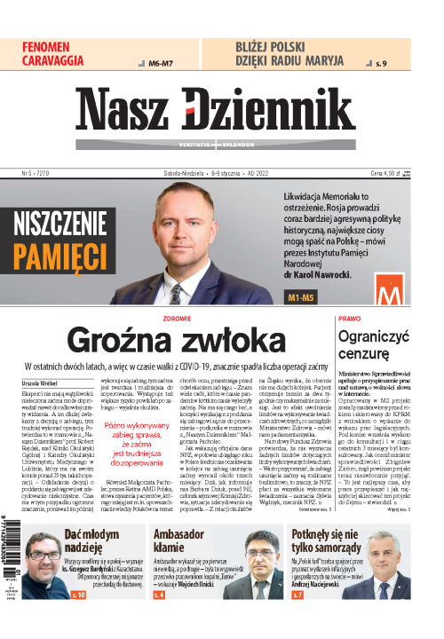 Nasz Dziennik z dnia 08.01.2022 wydanie PDF