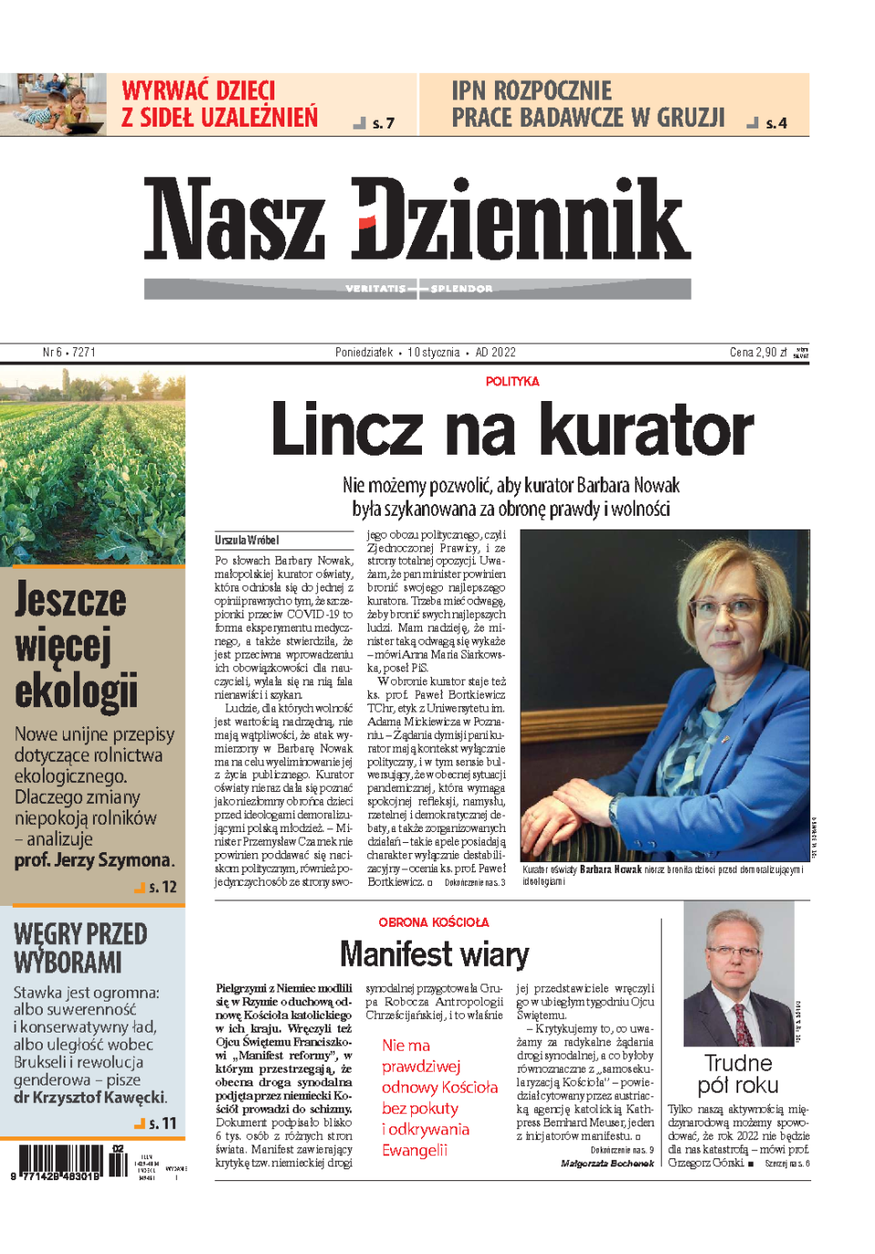 Nasz Dziennik z dnia 10.01.2022 wydanie PDF