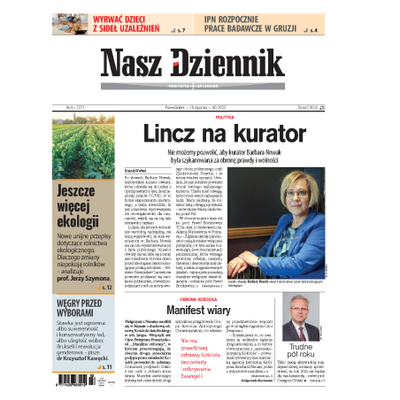 Nasz Dziennik z dnia 10.01.2022 wydanie PDF