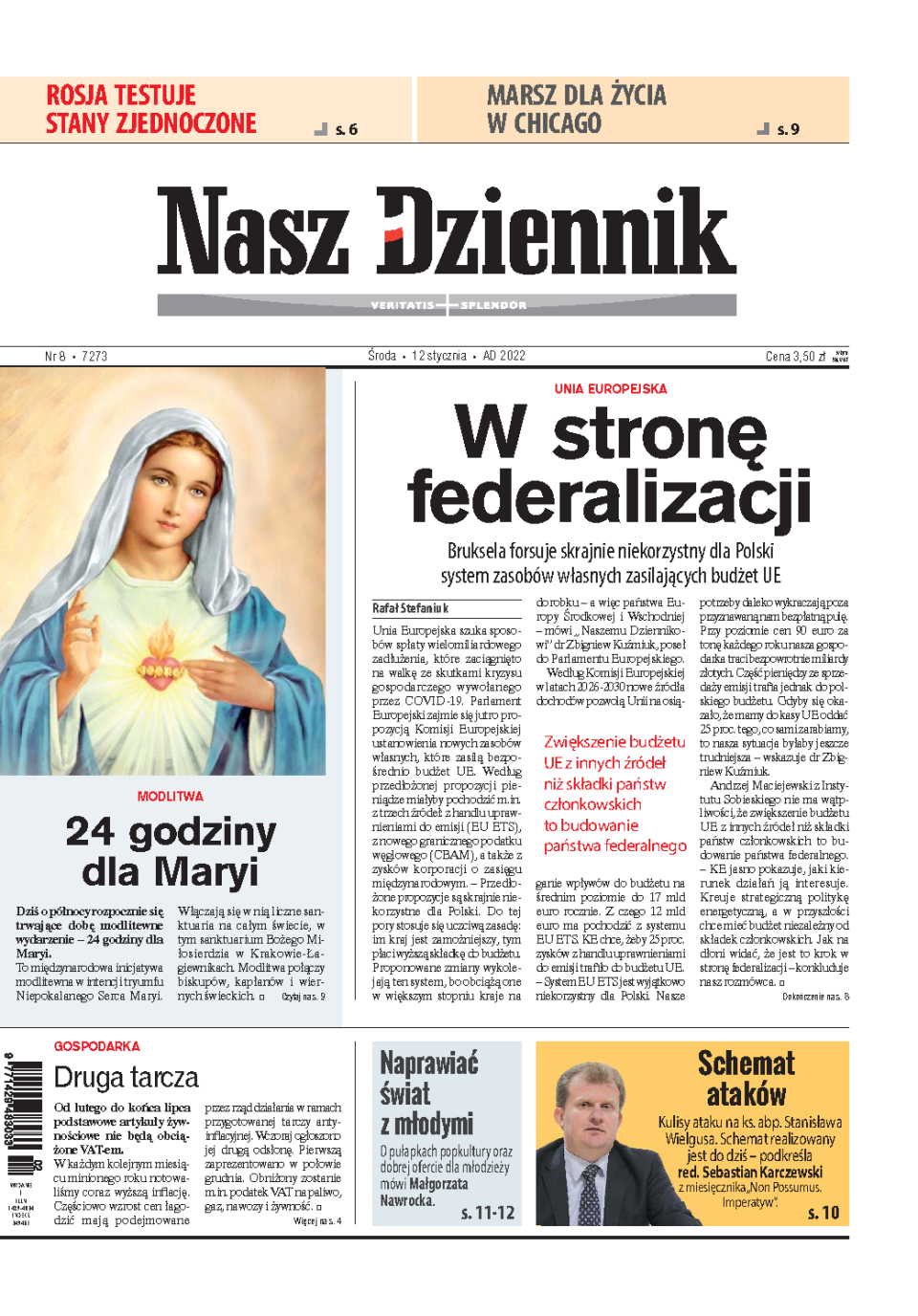 Nasz Dziennik z dnia 12.01.2022 wydanie PDF