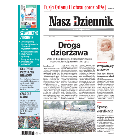 Nasz Dziennik z dnia 13.01.2022 wydanie PDF