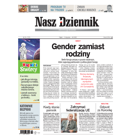 Nasz Dziennik z dnia 14.01.2022 wydanie PDF