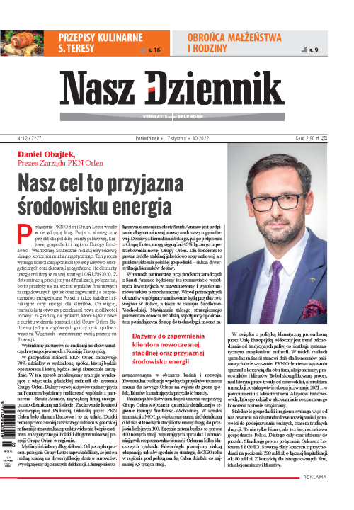 Nasz Dziennik z dnia 17.01.2022 wydanie PDF