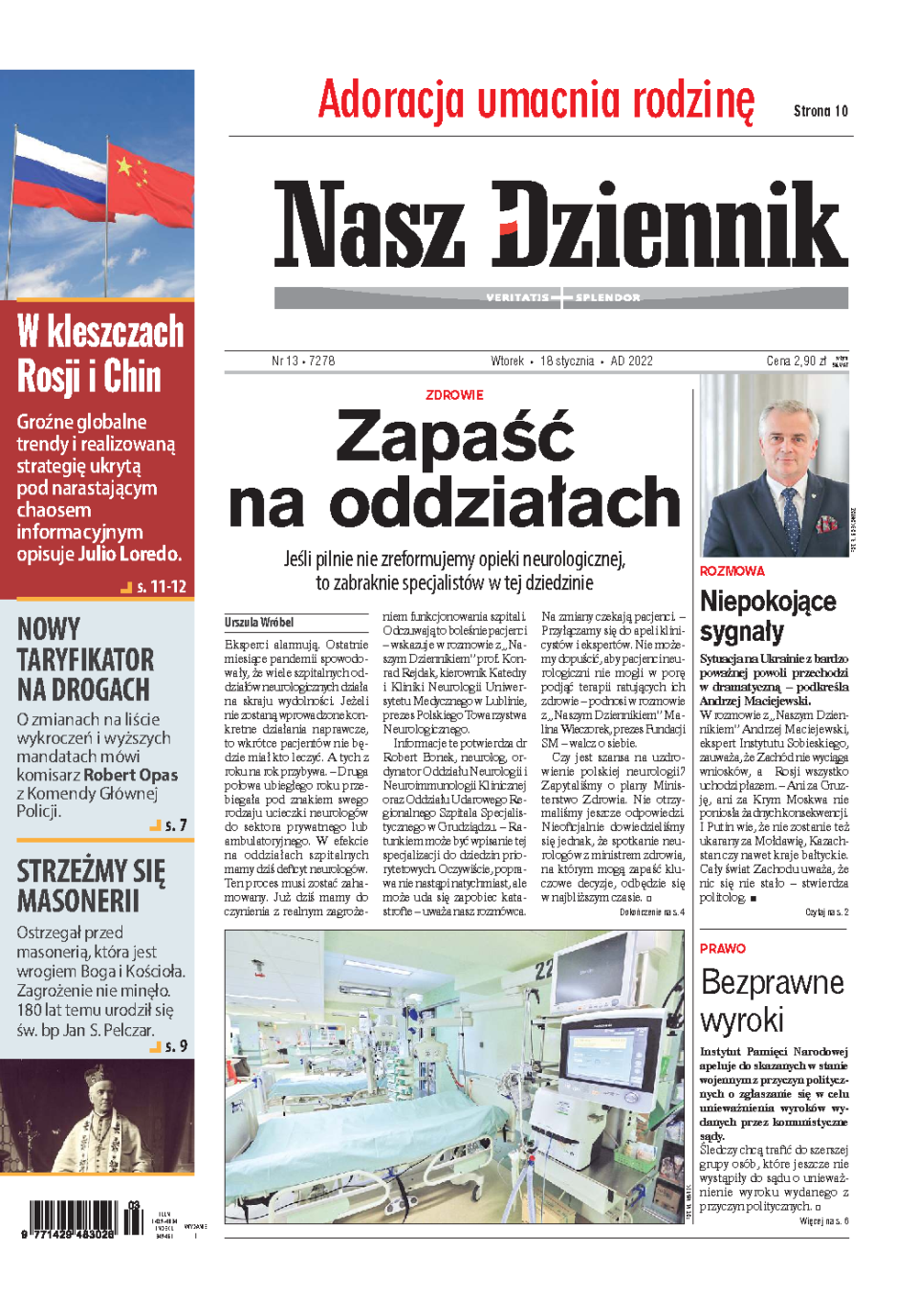 Nasz Dziennik z dnia 18.01.2022 wydanie PDF