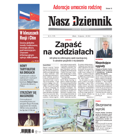 Nasz Dziennik z dnia 18.01.2022 wydanie PDF