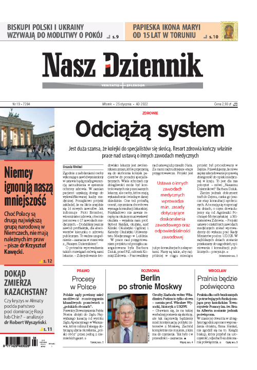 Nasz Dziennik z dnia 25.01.2022 wydanie PDF