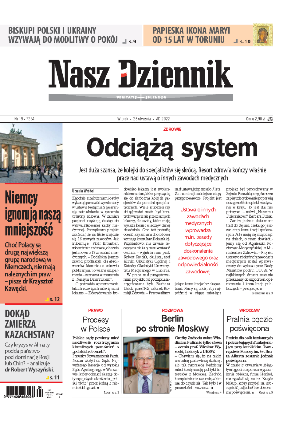 Nasz Dziennik z dnia 25.01.2022 wydanie PDF