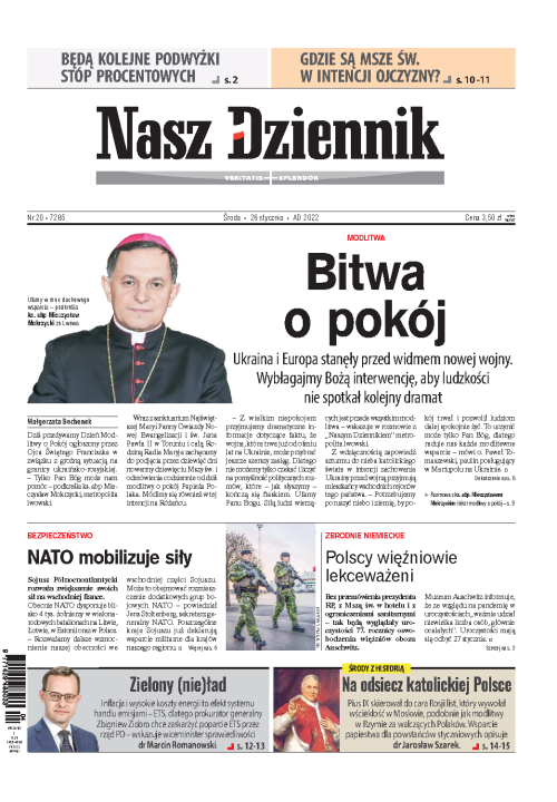 Nasz Dziennik z dnia 26.01.2022 wydanie PDF