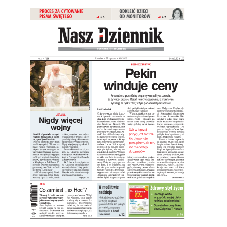 Nasz Dziennik z dnia 27.01.2022 wydanie PDF