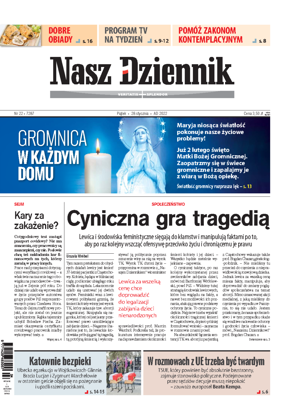 Nasz Dziennik z dnia 28.01.2022 wydanie PDF