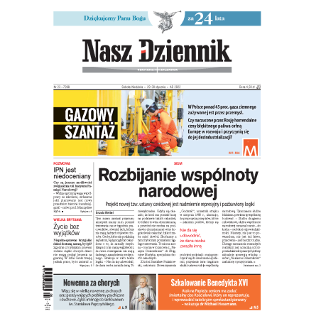 Nasz Dziennik z dnia 29.01.2022 wydanie PDF