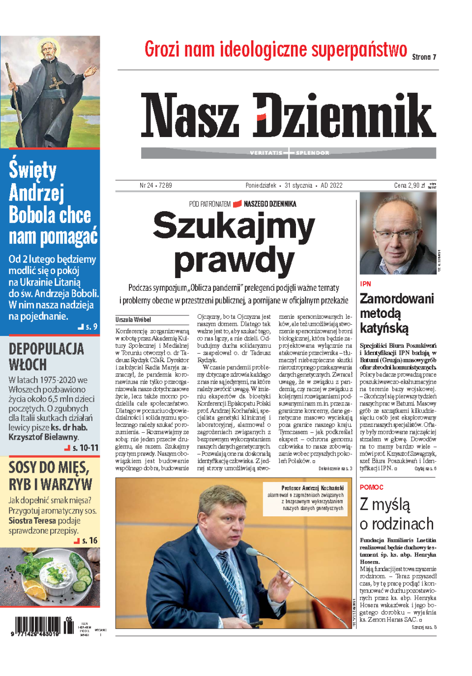 Nasz Dziennik z dnia 31.01.2022 wydanie PDF