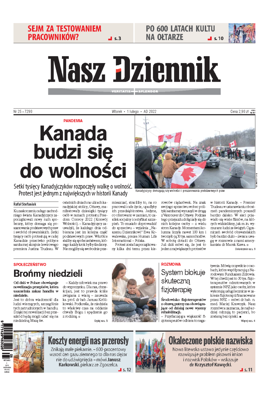 Nasz Dziennik z dnia 01.02.2022 wydanie PDF