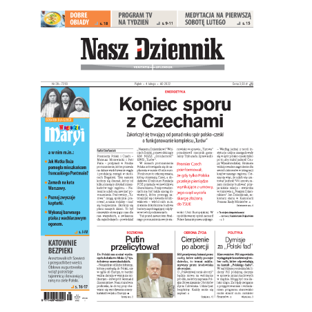 Nasz Dziennik z dnia 04.02.2022 wydanie PDF