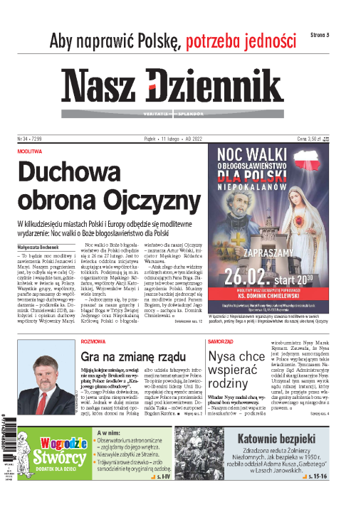 Nasz Dziennik z dnia 11.02.2022 wydanie PDF