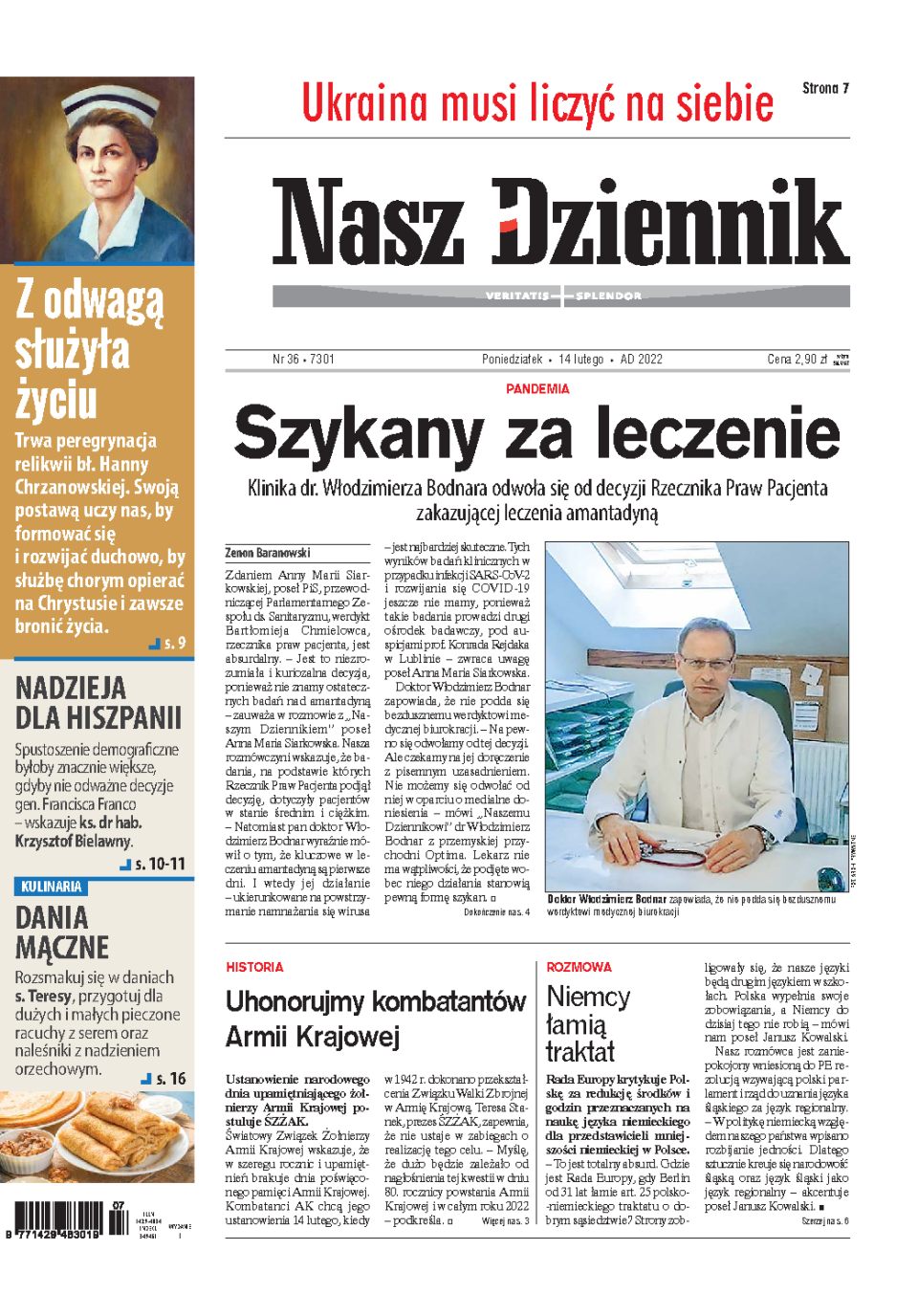 Nasz Dziennik z dnia 14.02.2022 wydanie PDF