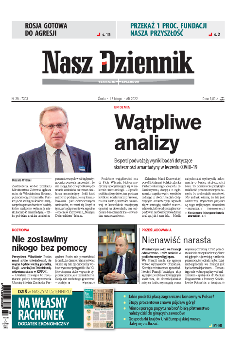 Nasz Dziennik z dnia 16.02.2022 wydanie PDF