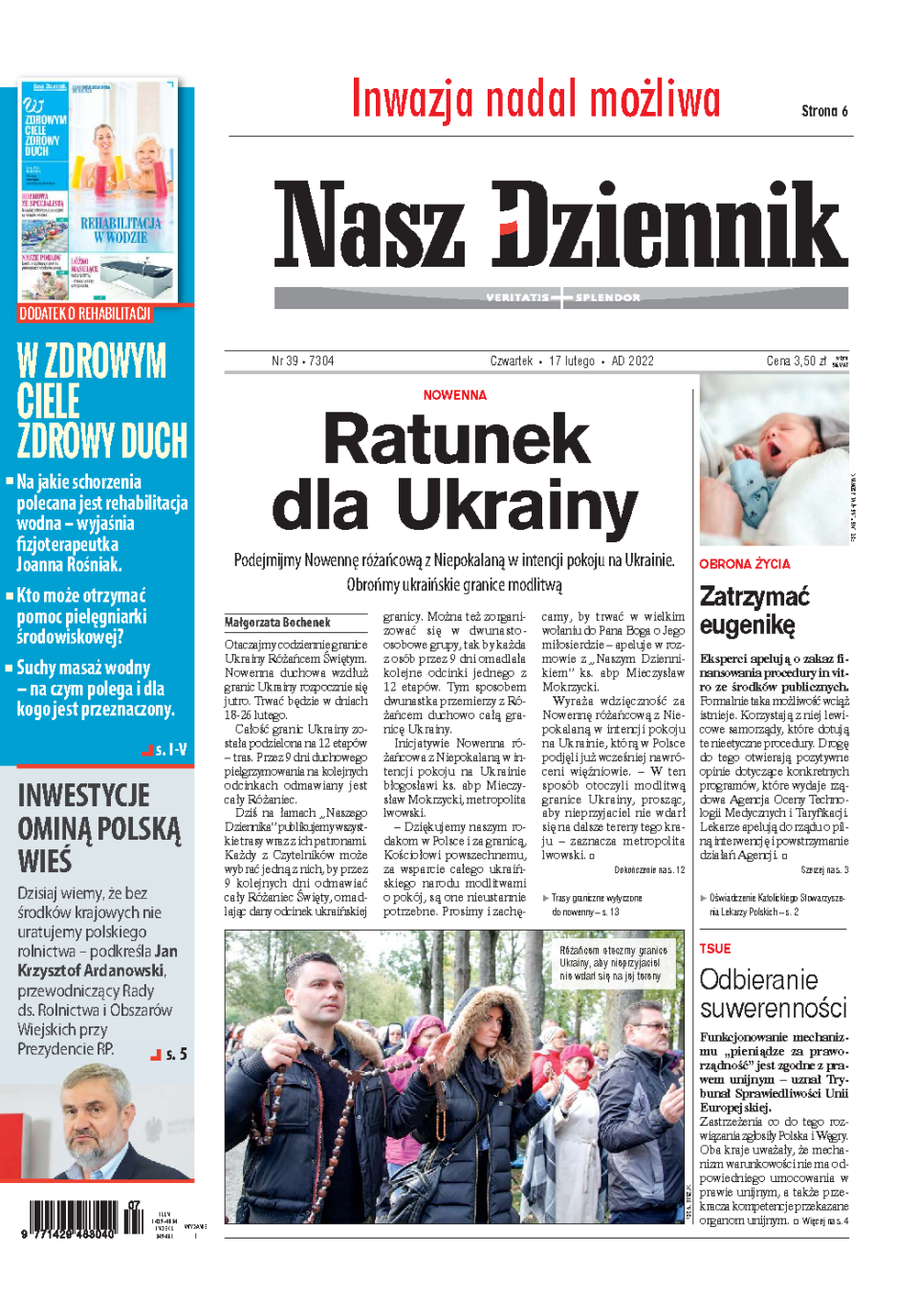 Nasz Dziennik z dnia 17.02.2022 wydanie PDF