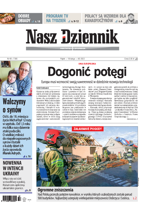 Nasz Dziennik z dnia 18.02.2022 wydanie PDF