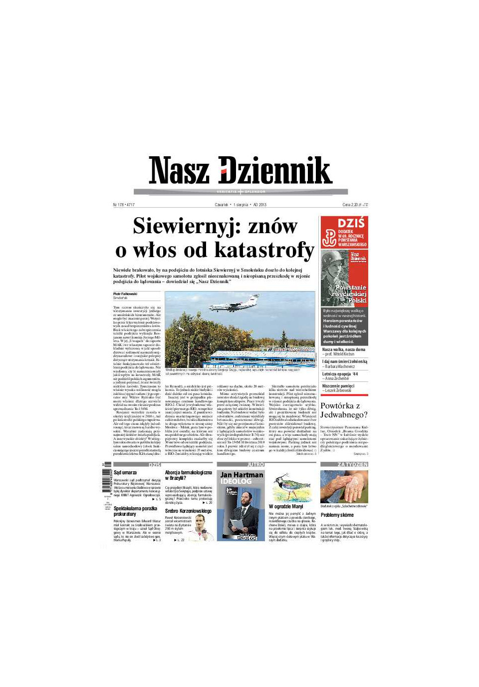 Nasz Dziennik z dnia 01.08.2013 wydanie PDF
