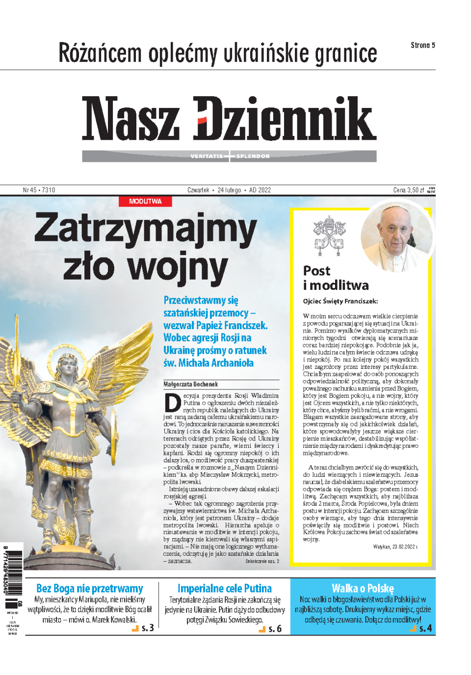 Nasz Dziennik z dnia 24.02.2022 wydanie PDF