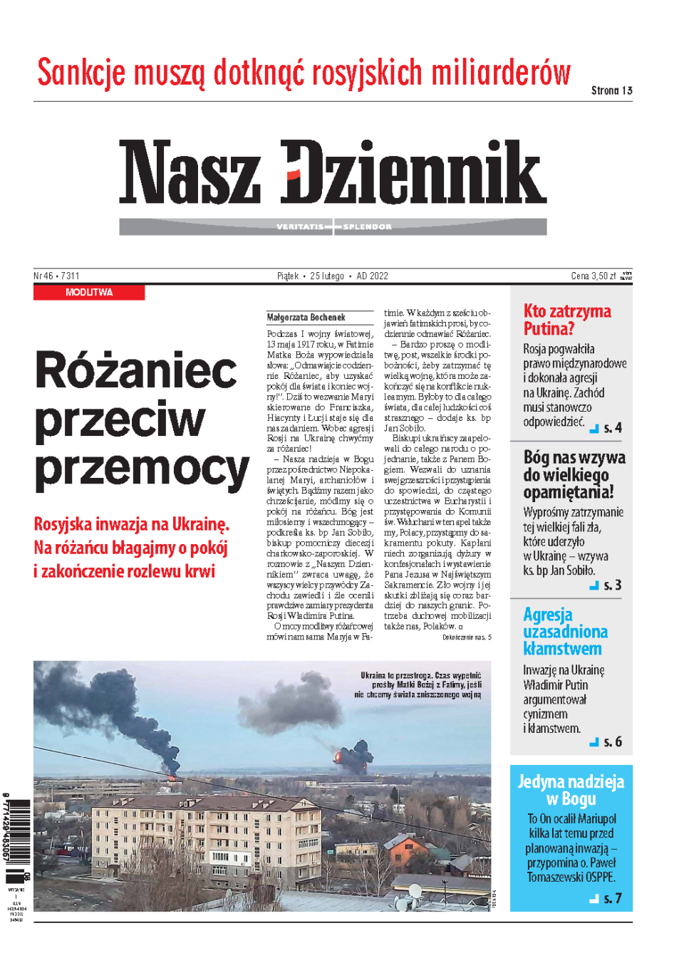 Nasz Dziennik z dnia 25.02.2022 wydanie PDF