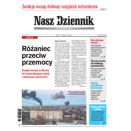 Nasz Dziennik z dnia 25.02.2022 wydanie PDF