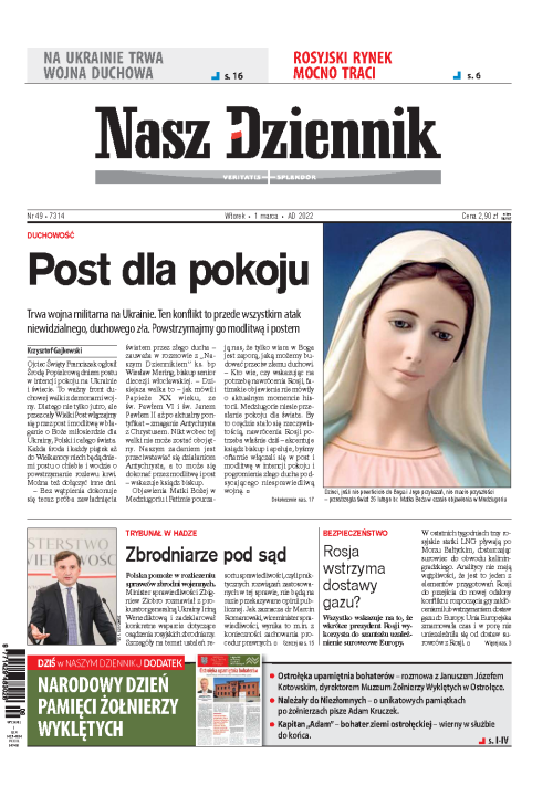 Nasz Dziennik z dnia 01.03.2022 wydanie PDF