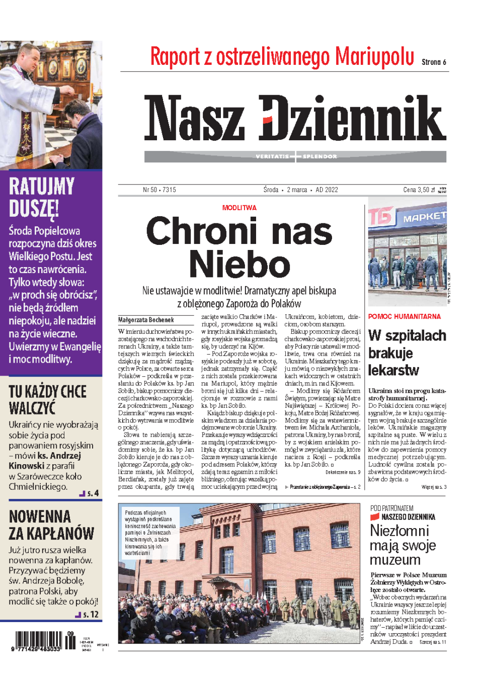 Nasz Dziennik z dnia 02.03.2022 wydanie PDF