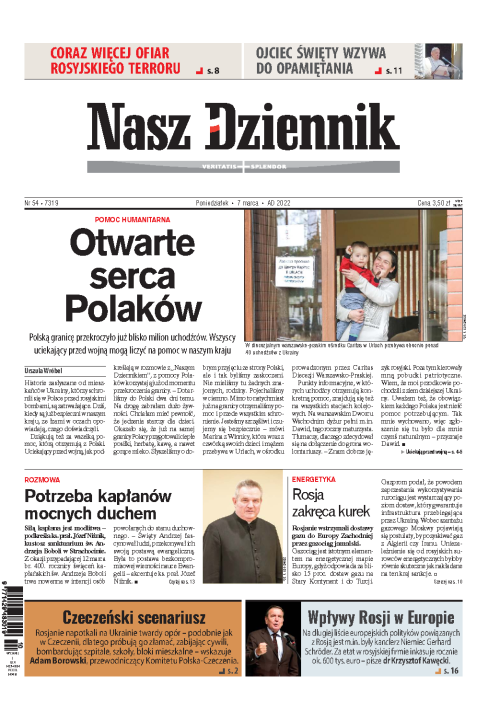 Nasz Dziennik z dnia 07.03.2022 wydanie PDF