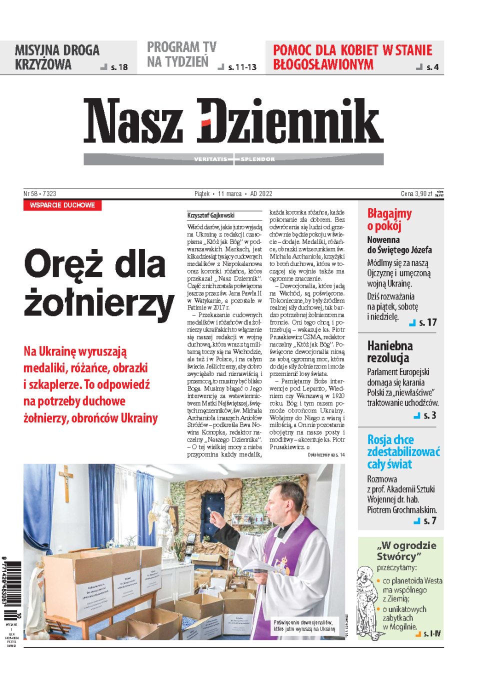 Nasz Dziennik z dnia 11.03.2022 wydanie PDF