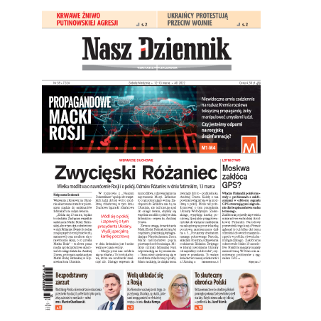 Nasz Dziennik z dnia 12.03.2022 wydanie PDF