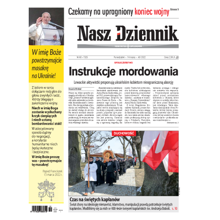 Nasz Dziennik z dnia 14.03.2022 wydanie PDF