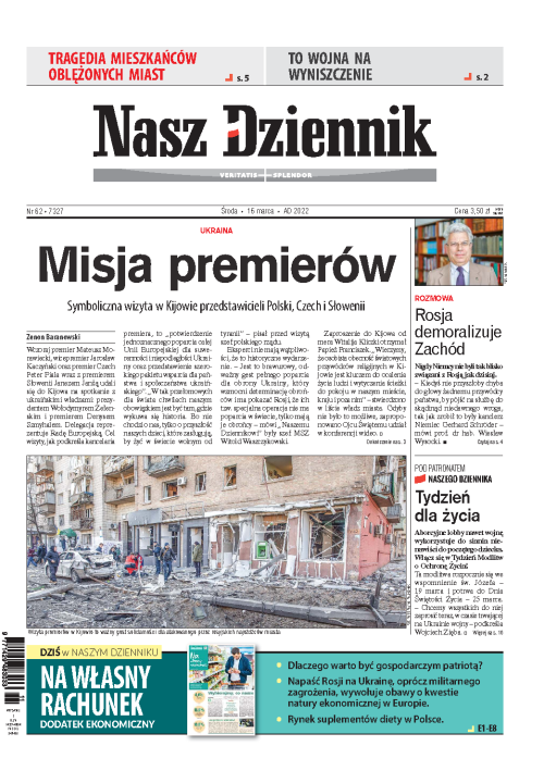 Nasz Dziennik z dnia 16.03.2022 wydanie PDF