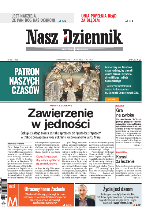 Nasz Dziennik z dnia 19.03.2022 wydanie PDF