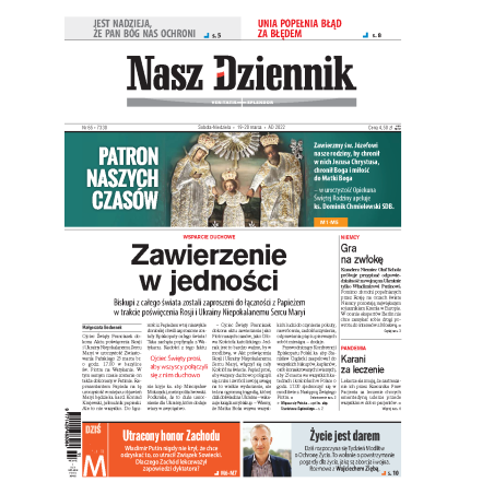 Nasz Dziennik z dnia 19.03.2022 wydanie PDF