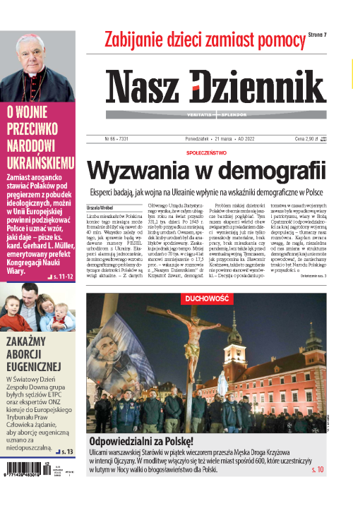 Nasz Dziennik z dnia 21.03.2022 wydanie PDF