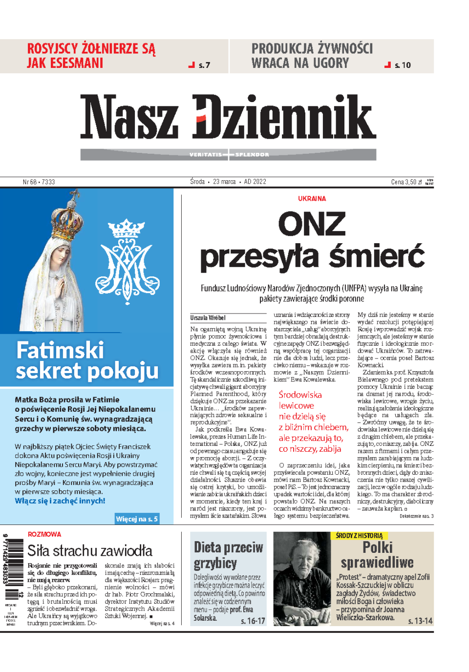 Nasz Dziennik z dnia 23.03.2022 wydanie PDF