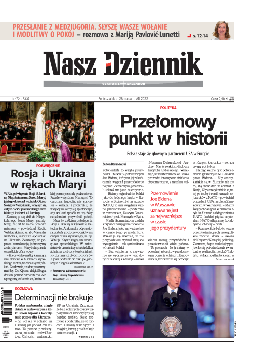 Nasz Dziennik z dnia 28.03.2022 wydanie PDF