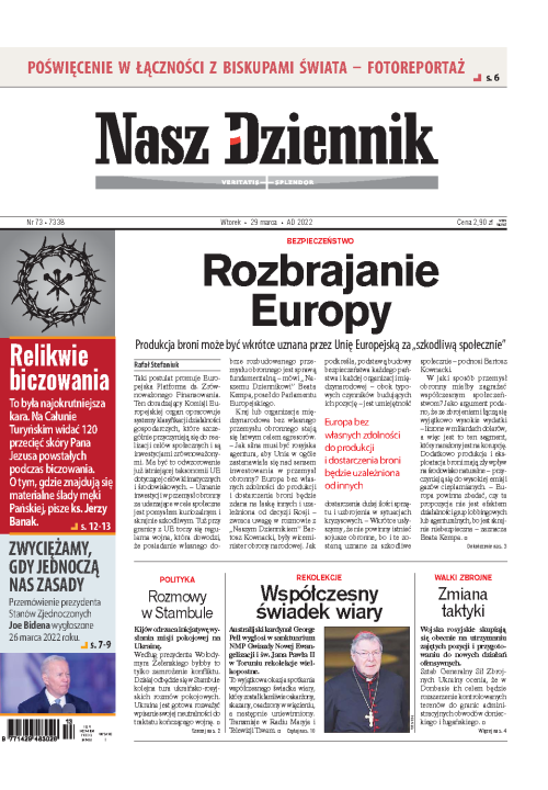 Nasz Dziennik z dnia 29.03.2022 wydanie PDF