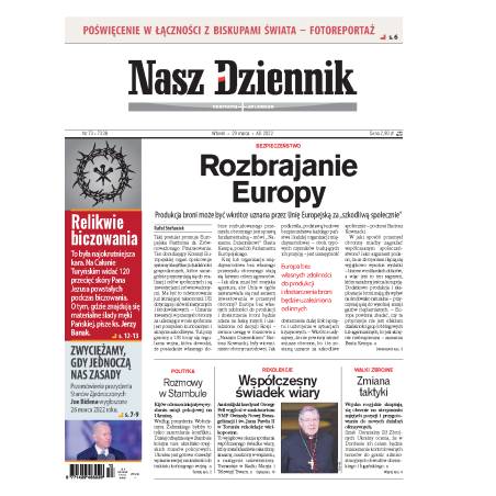 Nasz Dziennik z dnia 29.03.2022 wydanie PDF