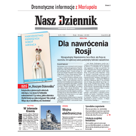 Nasz Dziennik z dnia 30.03.2022 wydanie PDF