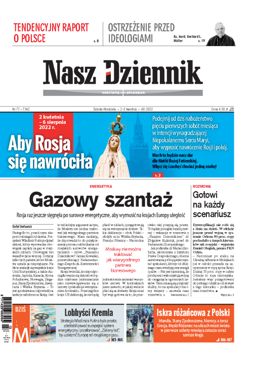 Nasz Dziennik z dnia 02.04.2022 wydanie PDF