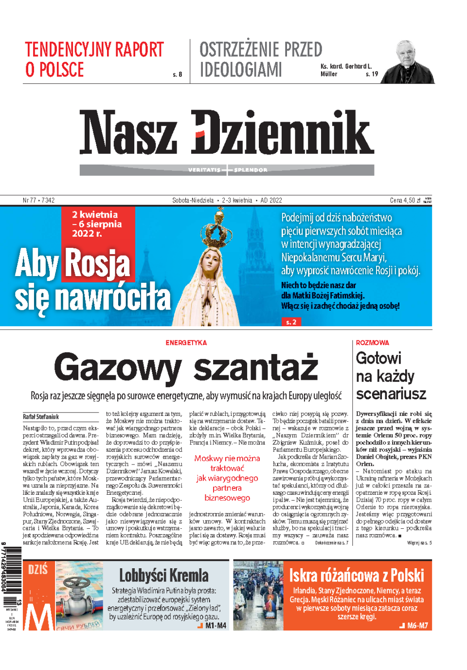 Nasz Dziennik z dnia 02.04.2022 wydanie PDF