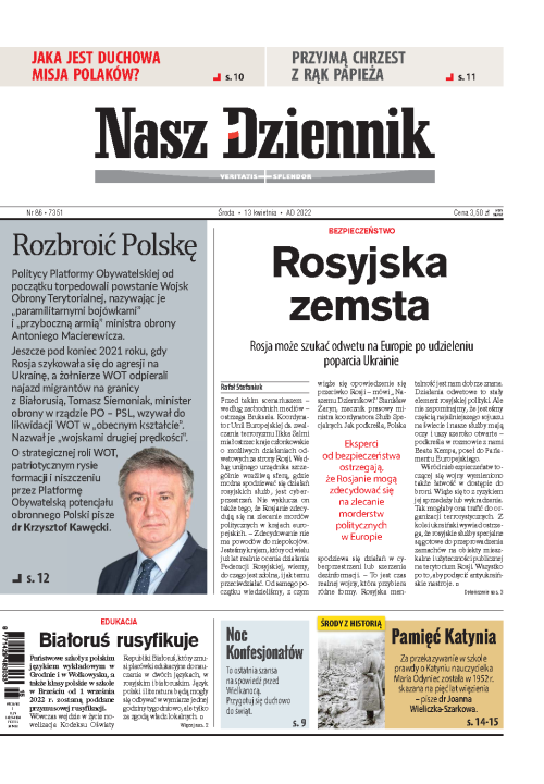 Nasz Dziennik z dnia 13.04.2022 wydanie PDF